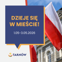 baner z napisem "dzieje się w mieście"